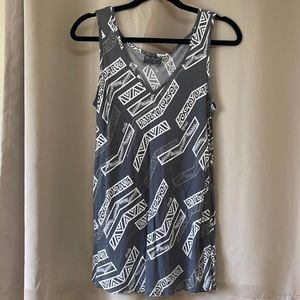 Woman’s Aloha Print Small V-Neck Tank